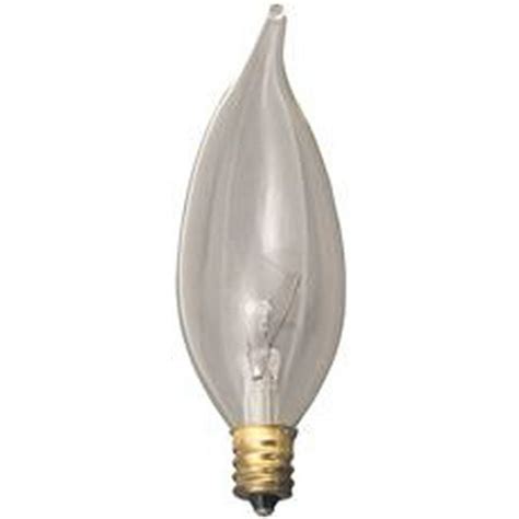 Satco Incandescent Decorative Lamp Ca8 25 Watt 130 Volt Candelabra