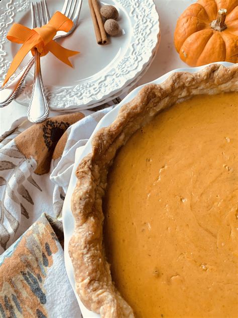 Pumpkin Pie With Cream Cheese Crust A Perfect Feast