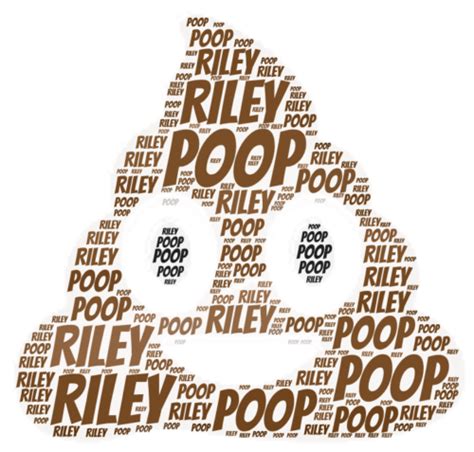 Personalised Poop Emoji Word Art Wall Print T Idea Poop Emoji Smiley