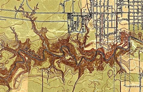1922 Topographic Map Of Buffalo Bayou In The Project Area Save