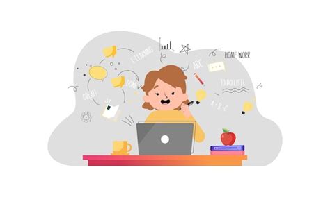 Premium Vector E Learning Online Education Concept Illustration