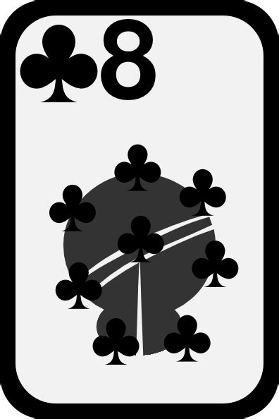 Eight Of Clubs Clip Art At Vector Clip Art Online Royalty