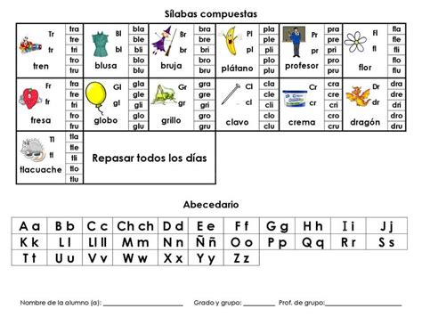 Silabarios En Gran Formato Silabario En Espanol Silabarios Silabas