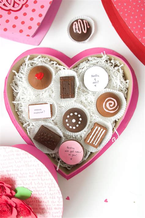 Diy Valentine Box Of Faux Chocolates Damask Love Valentines Diy