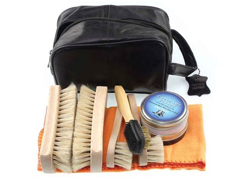Bees Wax Best Shoe Care Kit In Leather Bag