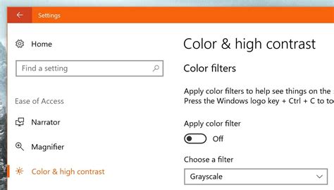 How To Use Enable And Disable Color Filters In Windows 10
