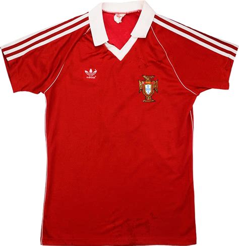 Show your support for portugal with the latest portugal football kits, available now on jd sports. Adidas 1983 Portugal Match Worn Home Shirt | Vintage ...