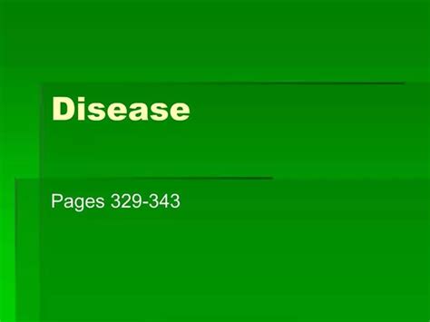 Ppt Disease Powerpoint Presentation Free Download Id265309