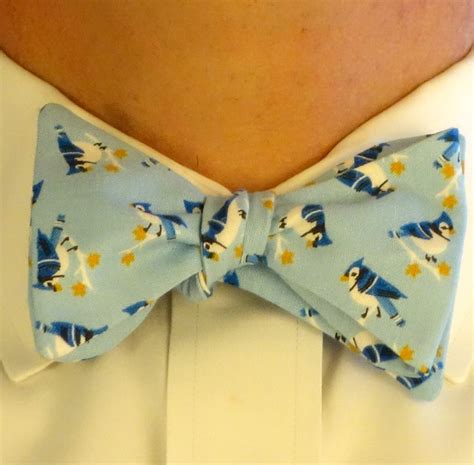 Handmade Custom Bow Tie Bluejays