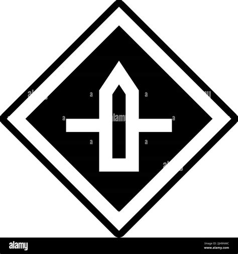 Traffic Signs Intersection Stock Vector Image And Art Alamy