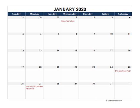 2020 Malaysia Calendar Spreadsheet Template Free Printable Templates