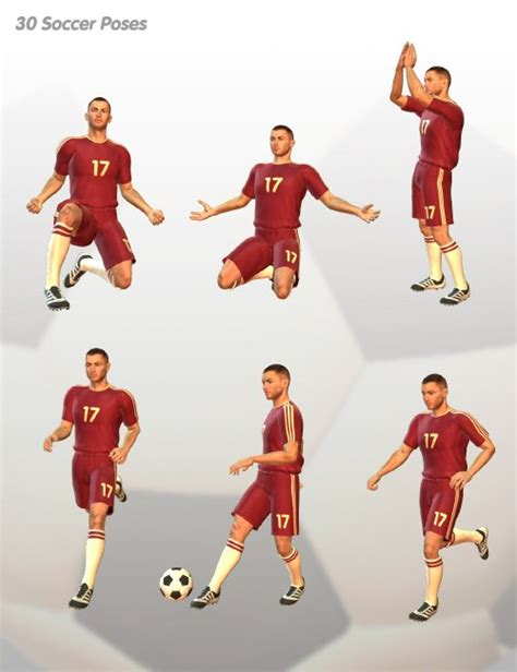 Soccer Poses Pack Daz 3d