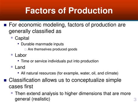 5 Factors Of Production Five Factors Of Production For One Thing