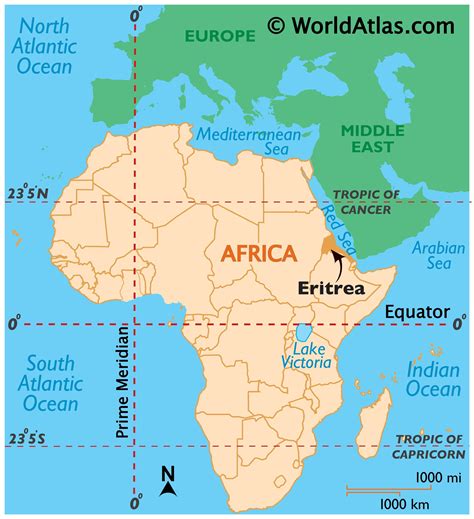 The country has a total area of 8,957.57 square miles (23200 km2). Eritrea Latitude, Longitude, Absolute and Relative Locations - World Atlas