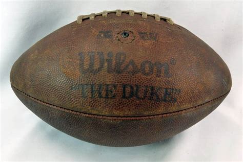 Vintage Wilson Official Duke Pattern The Duke Leather Football Ebay