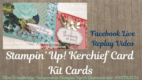 Stampin Up Kerchief Card Kit Cards Youtube
