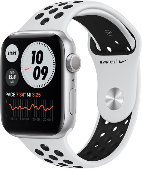 Buy Apple Watch Series 6 Nike Aluminium 44mm Sport Band Pure Platinum
