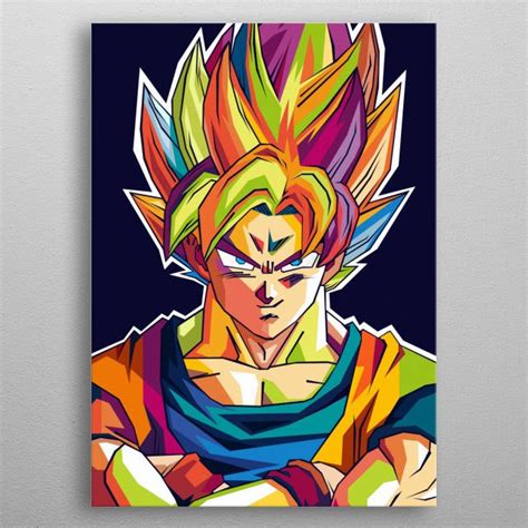 Goku Dragonball Poster By Ardi Arumansah Displate In 2022 Anime Canvas Art Dragon Ball