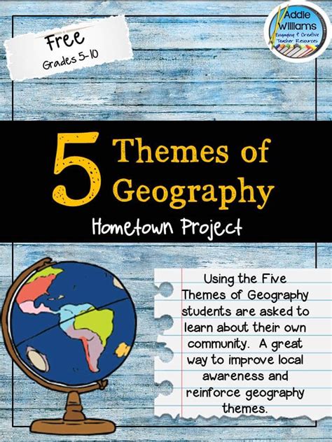 Five Themes Of Geography Classroom Freebies