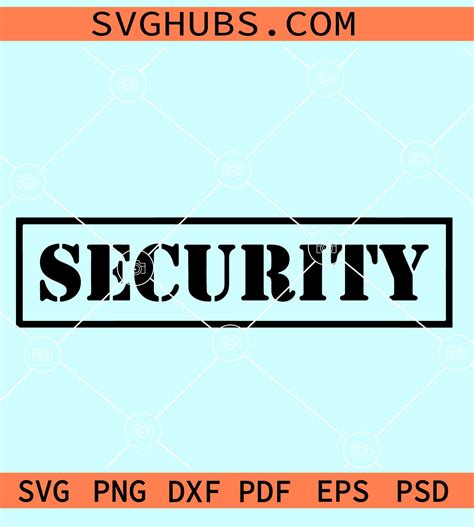 Security Text Word Svg Security Svg File Security Dxf Security Png