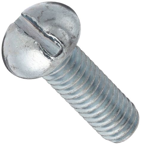 Round Head 3 Length Steel Machine Screw 10 32 Unf Threads Partially