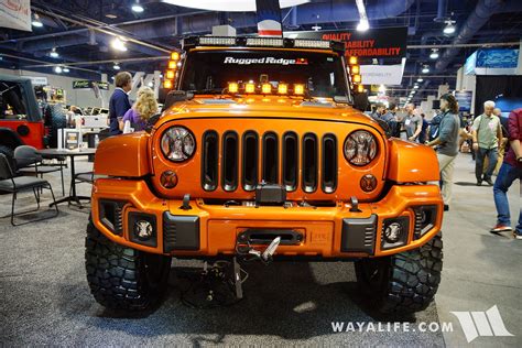 2016 Sema Rugged Ridge Orange Jeep Jk Wrangler Unlimited