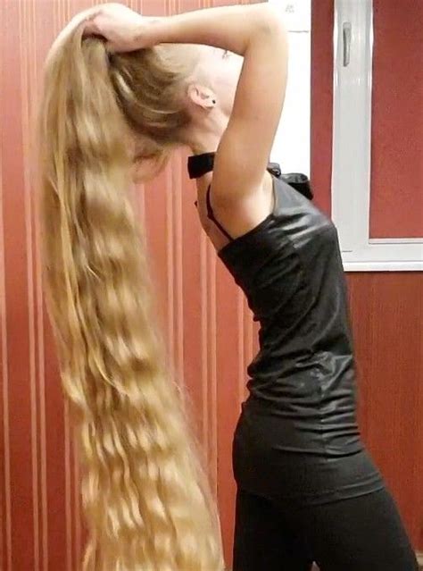video alena perfect long hair realrapunzels long hair styles long blonde hair long