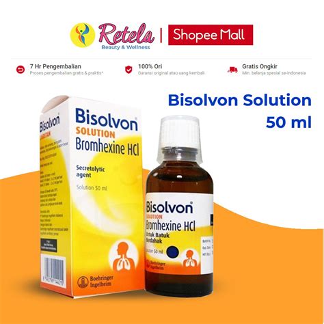 Jual Bisolvon Solution 50 Ml Obat Batuk Dan Flu Shopee Indonesia