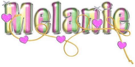 Elegant Cursive Name Melanie