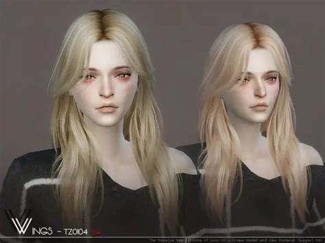 The Sims Resource Wings Tz0104 Hair Sims 4 Hairs