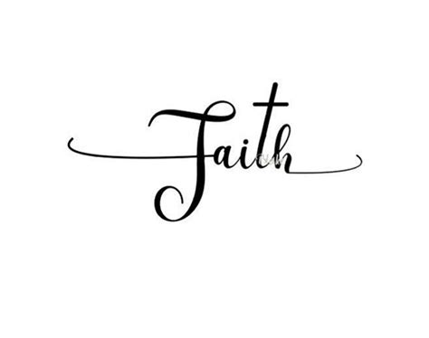 Faith With Cross Svg Cut File Christian Svg Cut File Faith Svg