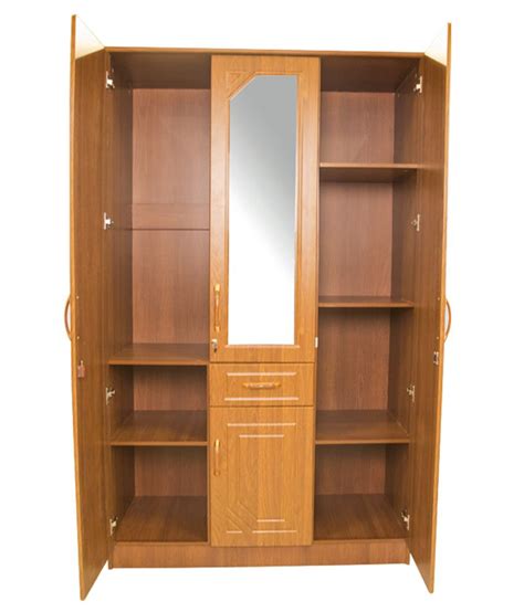Sliding doors are a stylish way to improve the function of your wardrobe. Solid Wood 3 Door Wardrobe: Buy Online at Best Price in ...