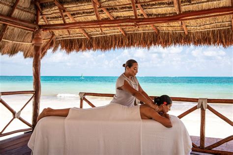 excellence riviera cancun beach massage palapa honeymoons inc