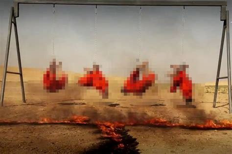 Isis Executes Prisoners By Suspending Them Over Fire By Their Hands And
