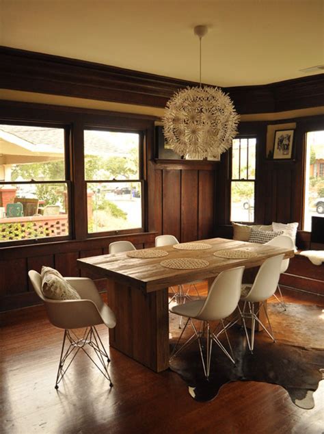 What a great dining room! Rustic-Modern Dining and Eames Style Chairs - Inmod STYLE