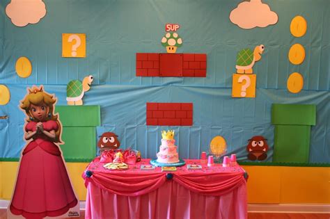 Decorating A Wall In Our House For Landons Party Piñata Mario Bros