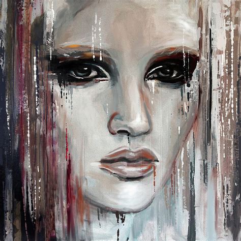 Contemporary Portrait Painting 179 I Painting By Mawra Tahreem Fine
