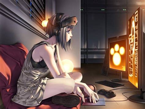 Anime Anime Girls Original Characters Computer