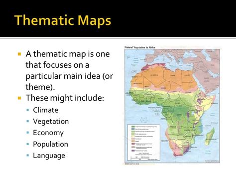 Geography Skills Thematic Maps And Climate