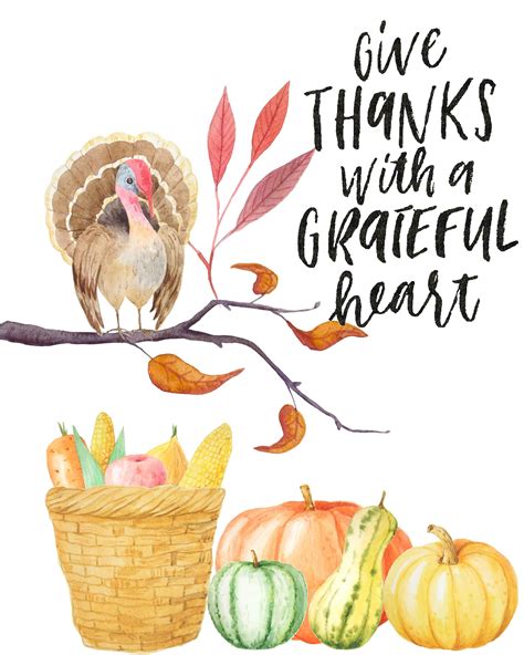 Free Printable Thanksgiving Wall Art 4 Gorgeous Designs And Learn How