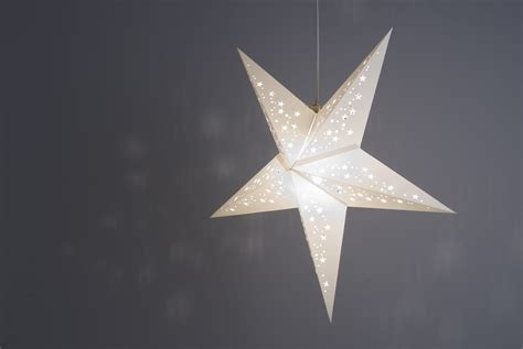 Starry White Decorative Paper Star Light Shade Paper Light Shades