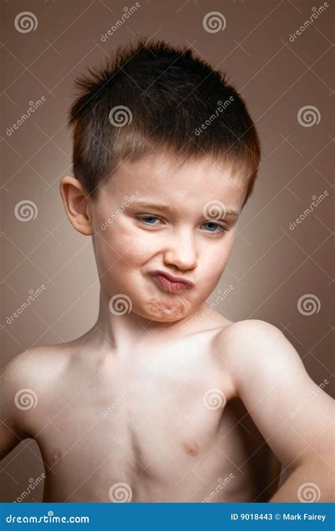 Little Boy With Attitude Stock Photos Image 9018443
