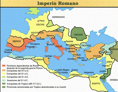Ubicación Geografica De Antigua Roma Mapa Del Imperio Romano Roma