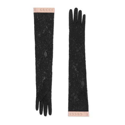 Gucci Lace Gloves In Black Lyst