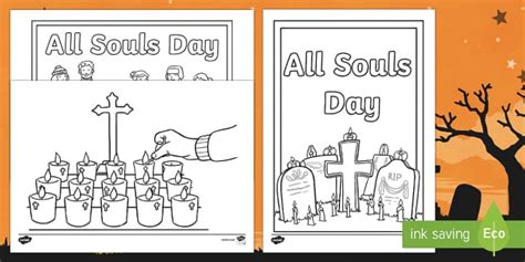 All Souls Day Colouring Pages Teacher Made