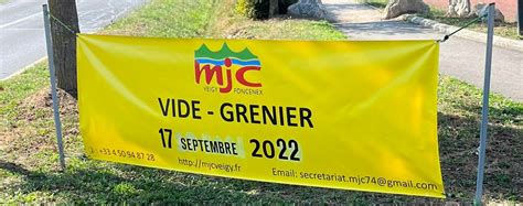Veigy Foncenex La Mjc Organise Son Vide Greniers Le 17 Septembre