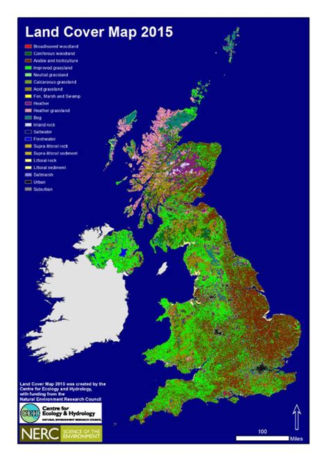 Centre For Ecology And Hydrology Land Cover Map 2015 Available From Download Scientific