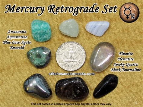 Mercury Retrograde Crystal Healing Set Crystal Healing Stones