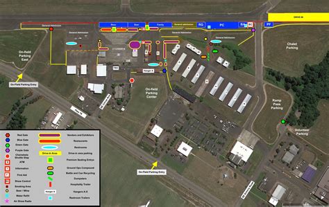 Mcminnville Layout Map Oregon International Air Show