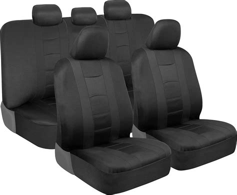 Carxs Forza Black Seat Covers For Cars Two Tone Front Seat